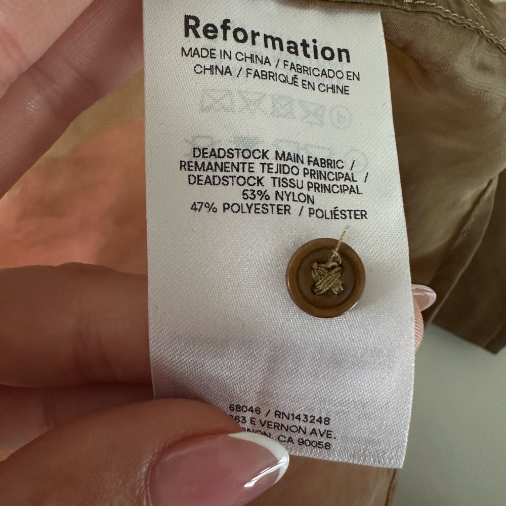 Reformation Eli Oversized Sheer Shirt - Picture 10 of 11